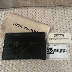 Louis Vuitton - Double Card Holder Black - Monogram Eclipse